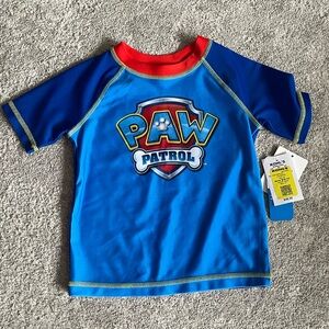 Kohl's Paw Patrol Kids Blue and Red Short-Sleeve Rash Guard